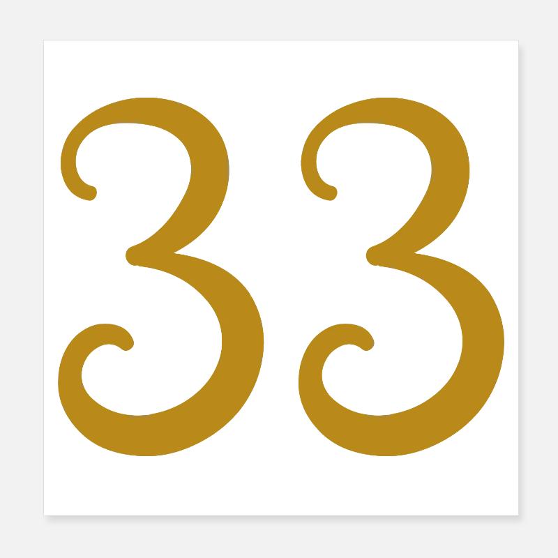 33 Poster 20 x 20 cm