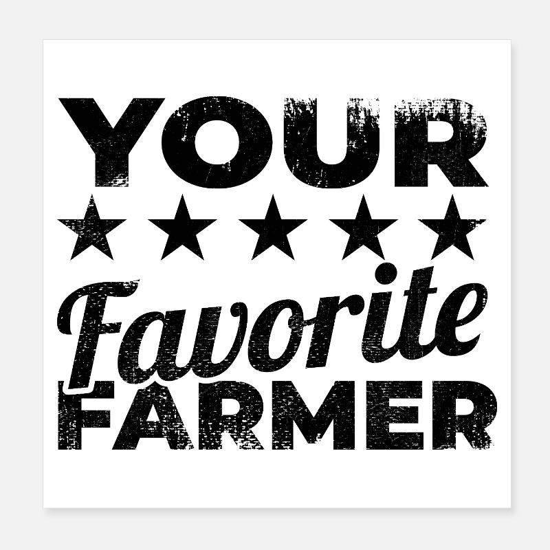 Bester Landwirt Poster 20x20 cm