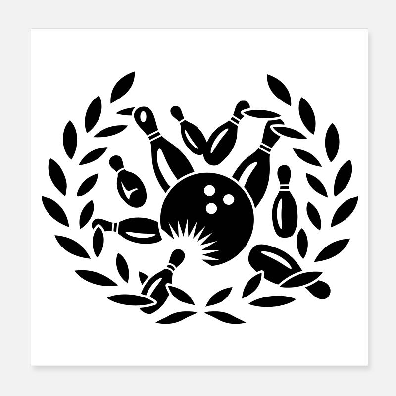 Cones, spheres and laurel wreath Poster 8" x 8" (20x20 cm)