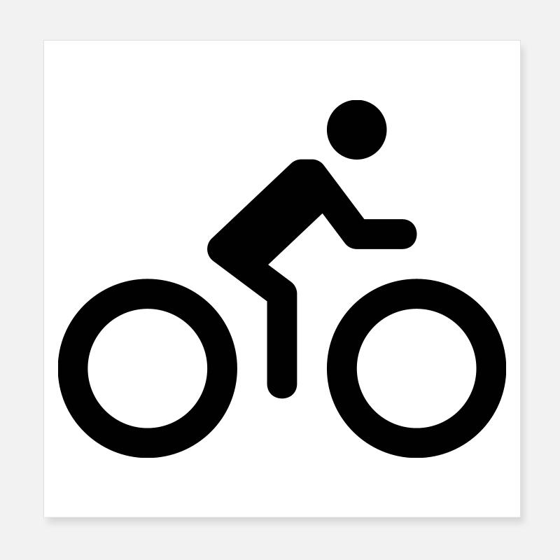 Bicycle Logo Poster 20x20 cm