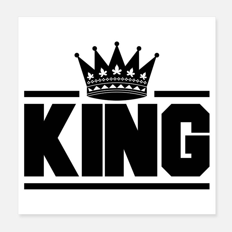 King Poster 8" x 8" (20x20 cm)