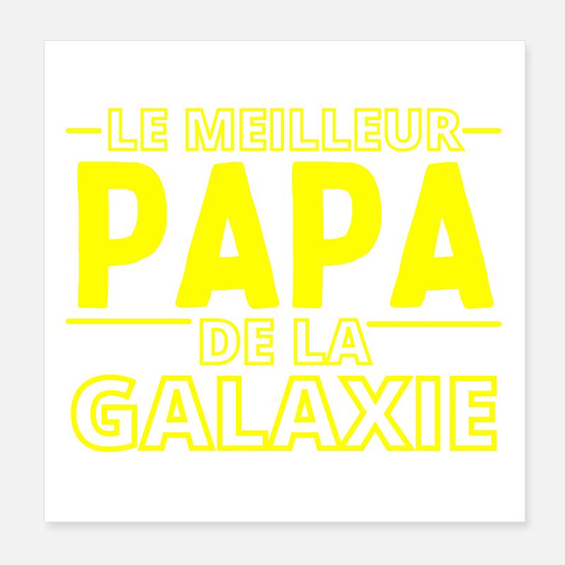 papa, meilleur papa Poster 20 x 20 cm