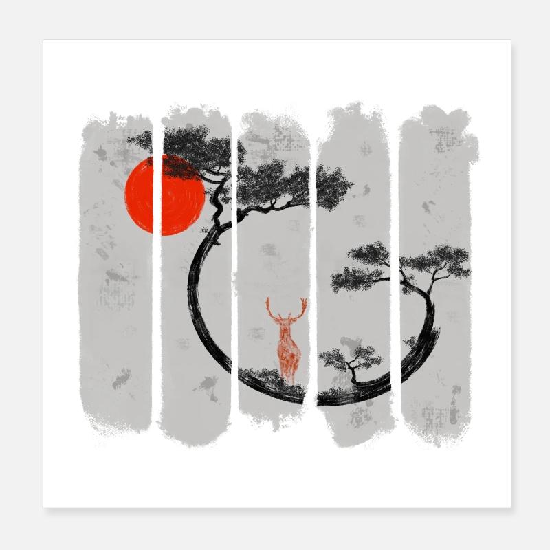 Shika Poster 20x20 cm