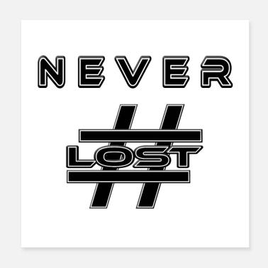 Scambio di vincitori del concorso NEVER Hashtag LOST Poster 20x20 cm