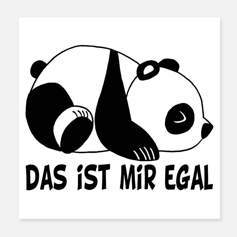 Das ist mir egal Poster 20x20 cm