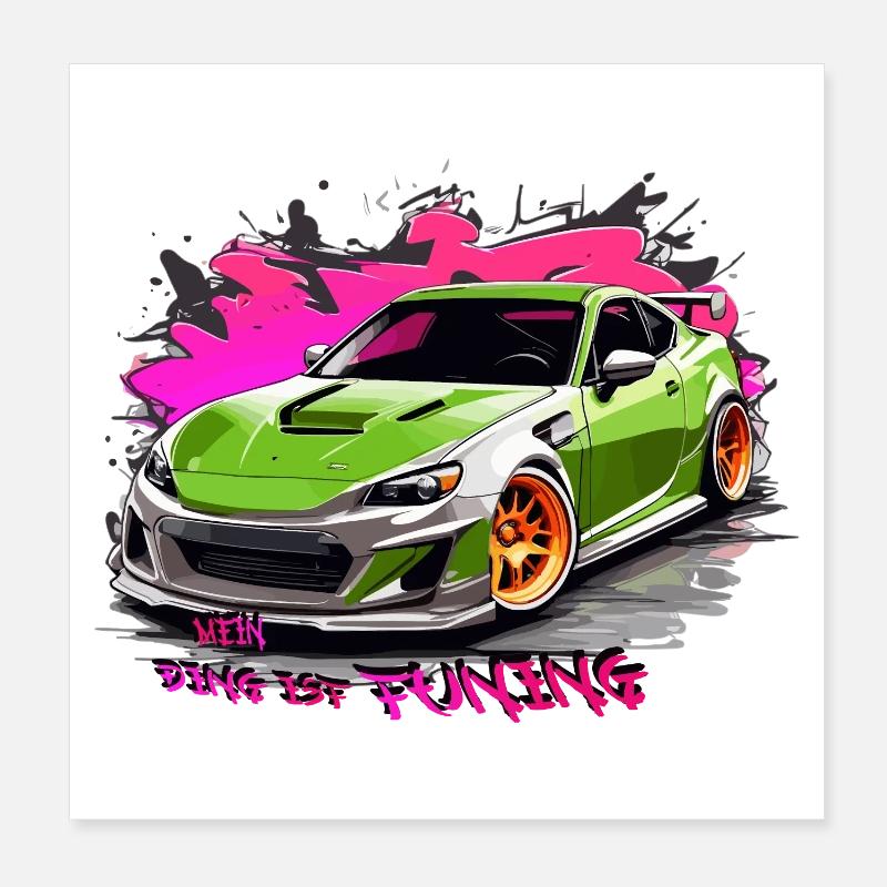 Mon truc, c’est le tuning Poster 20 x 20 cm