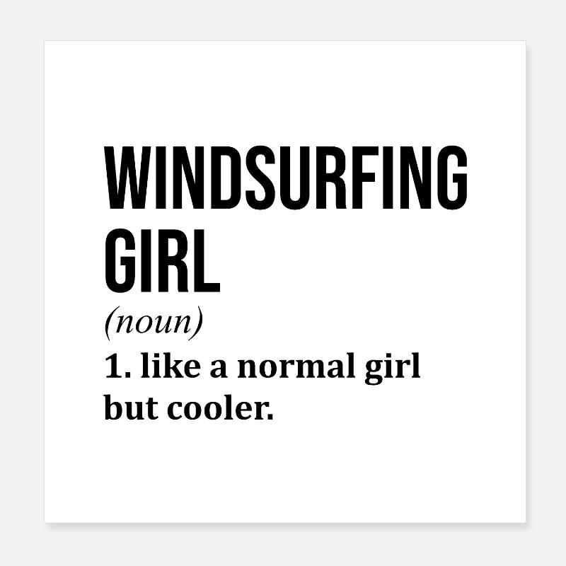 Windsurf Poster 20 x 20 cm
