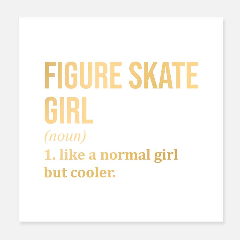 Eiskunstlauf Poster 20x20 cm