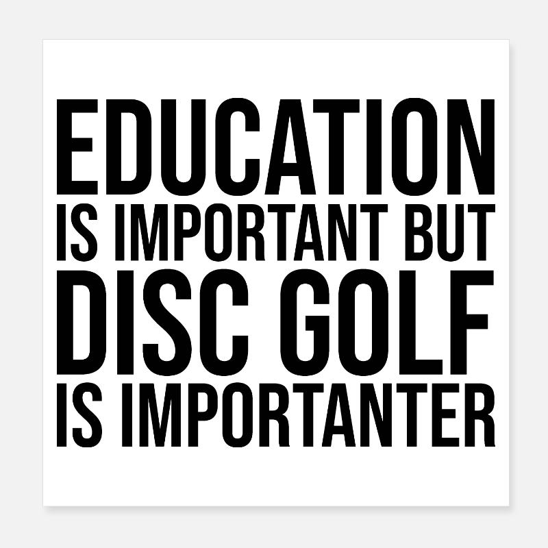 Discgolf Poster 20x20 cm