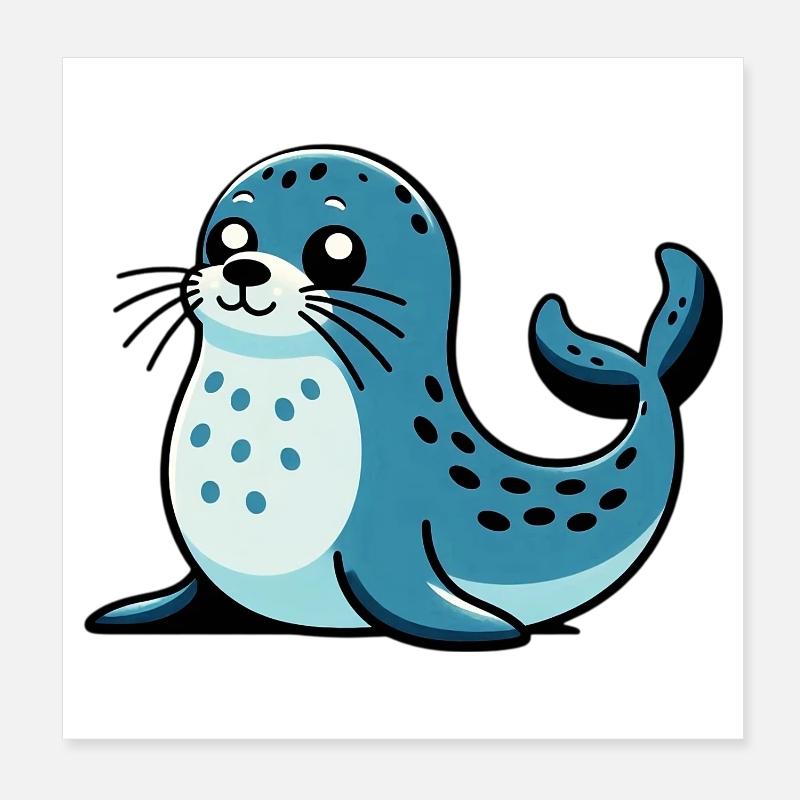 Sæl Poster 20x20 cm