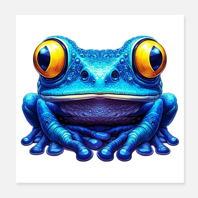 Grenouille Poster 20 x 20 cm