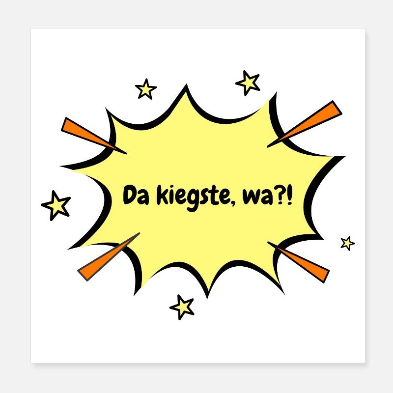 Berlin Da kiekste wa?! Poster 8" x 8" (20x20 cm)