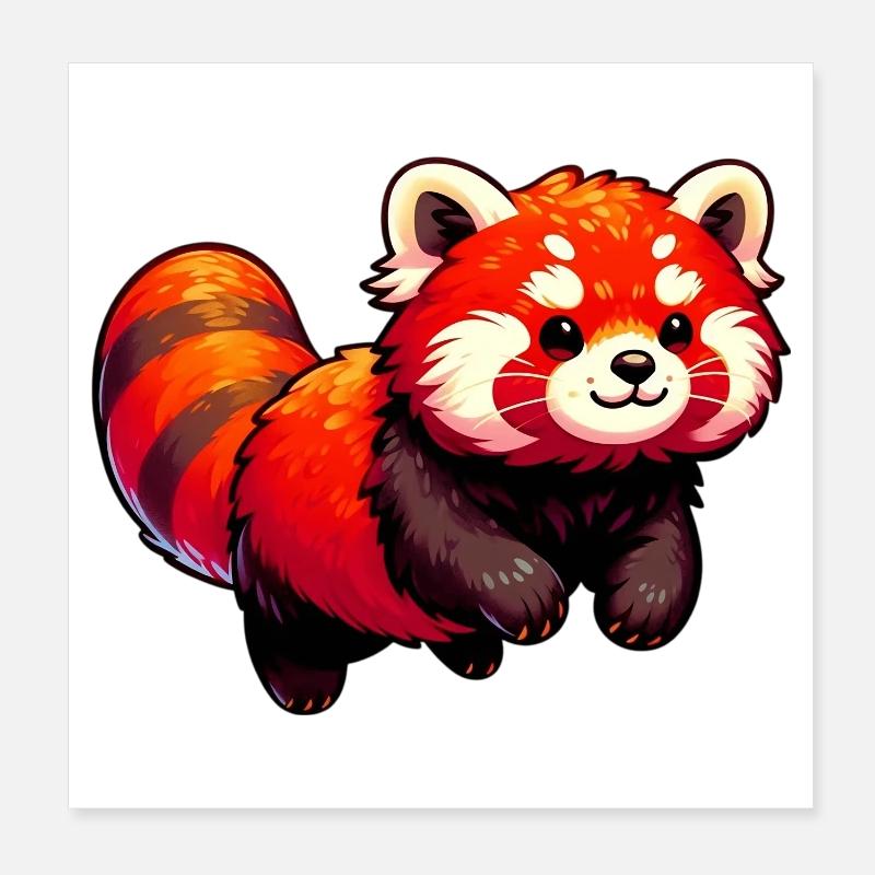 Petit panda Poster 20 x 20 cm