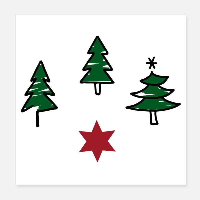 Design pour Noël Poster 20 x 20 cm
