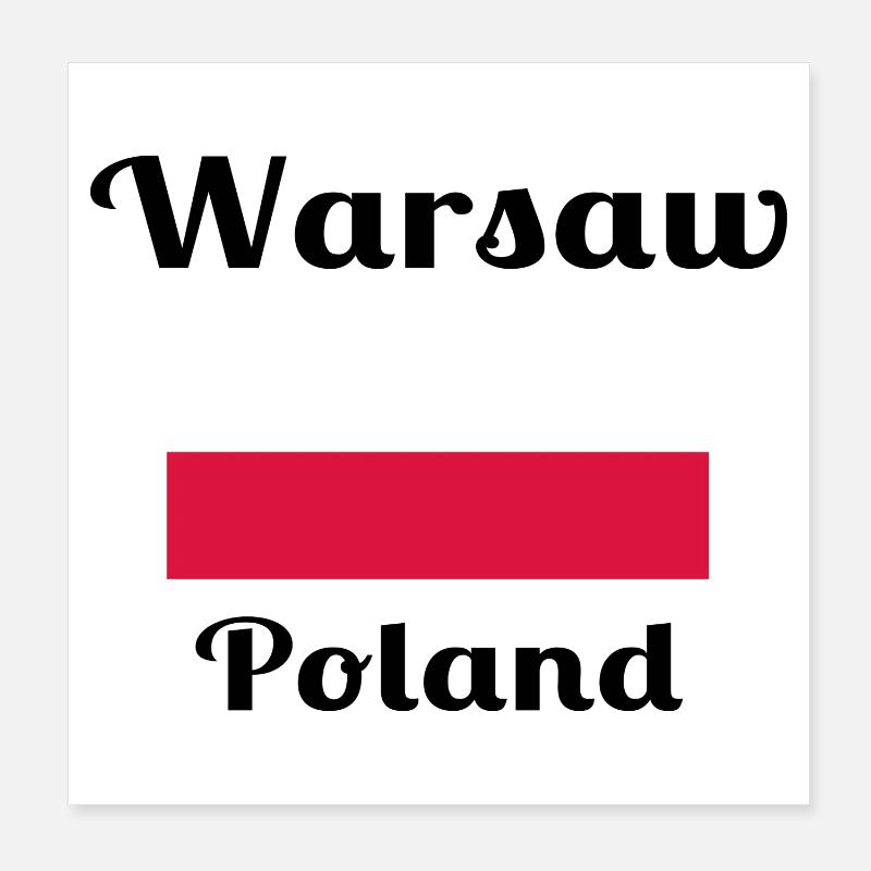 Varsovie, Pologne - Imprimés élégants Poster 20 x 20 cm