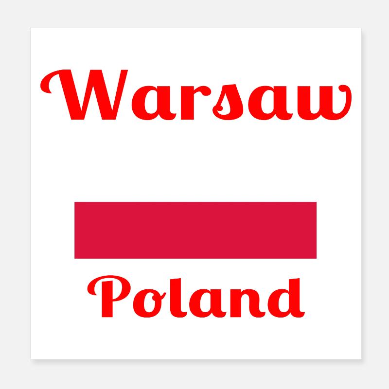 Varsovie, Pologne - Imprimés élégants Poster 20 x 20 cm