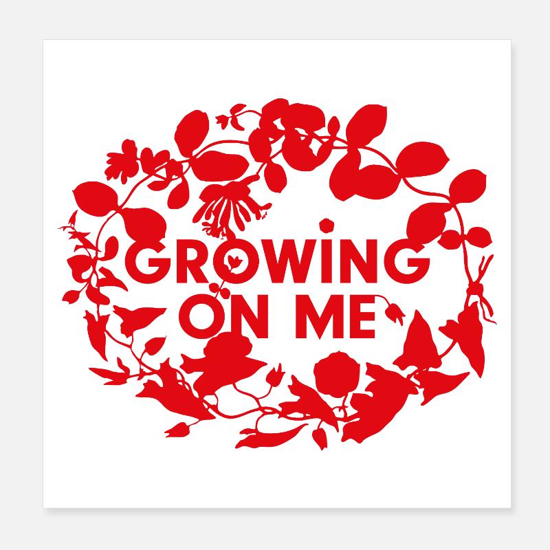 Grandir sur moi Poster 20 x 20 cm