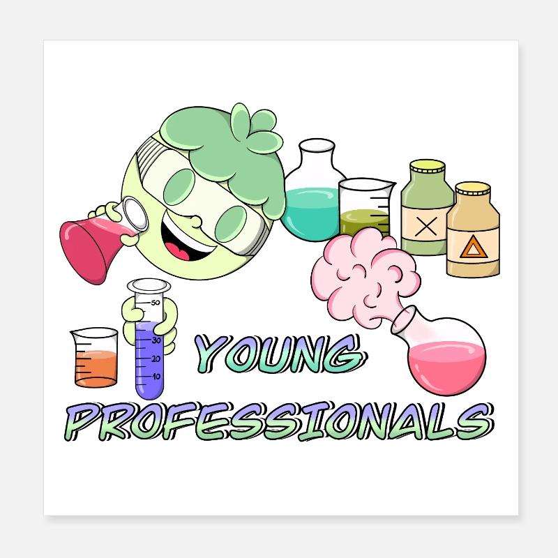 Young Professionals - Poster 8" x 8" (20x20 cm) - white