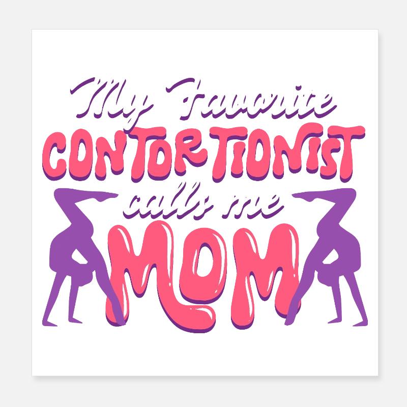 Contortionist Contortion Poster 8" x 8" (20x20 cm)