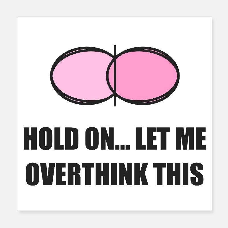 Overthinking-Club Poster 20x20 cm