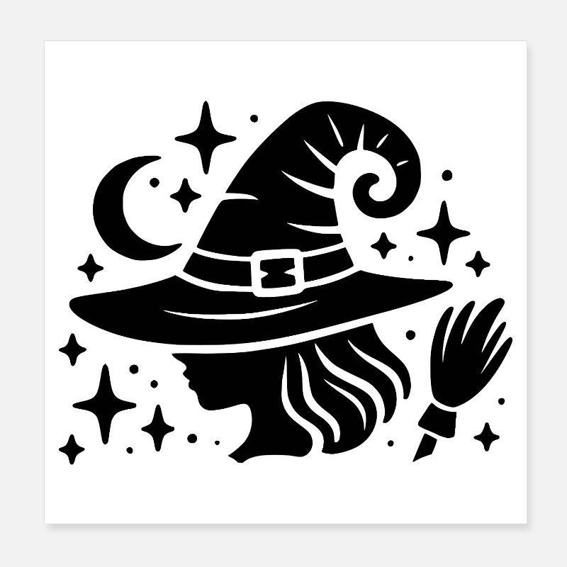 Conception de sorcière Poster 20 x 20 cm
