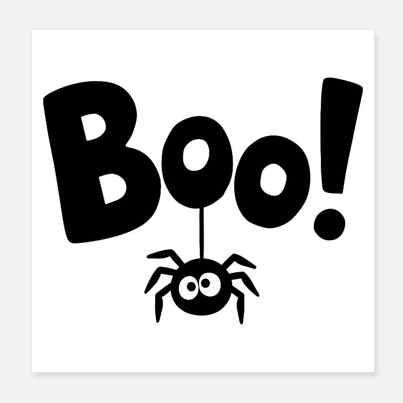 HOU! Drôle de déclaration d’araignée disant Poster 20 x 20 cm