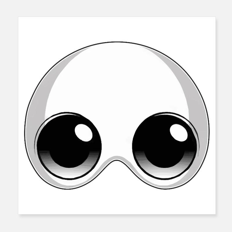 GESICHT Poster 20x20 cm