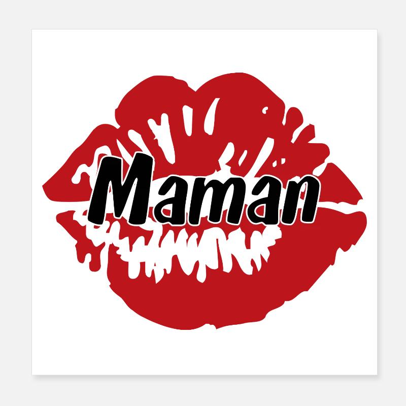 Mama Ich liebe dich – Muttertag Poster 20x20 cm