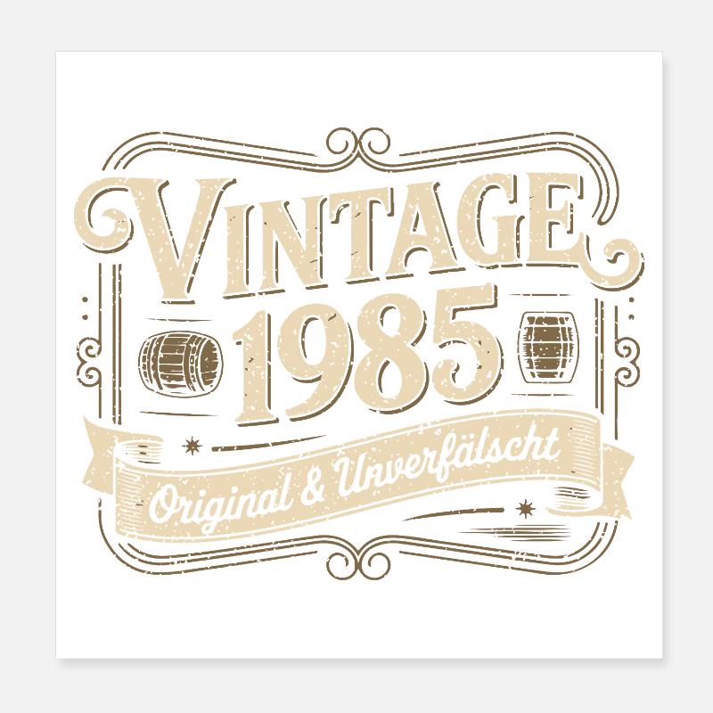 Vintage 1985 Original Unadulterated Poster 8" x 8" (20x20 cm)