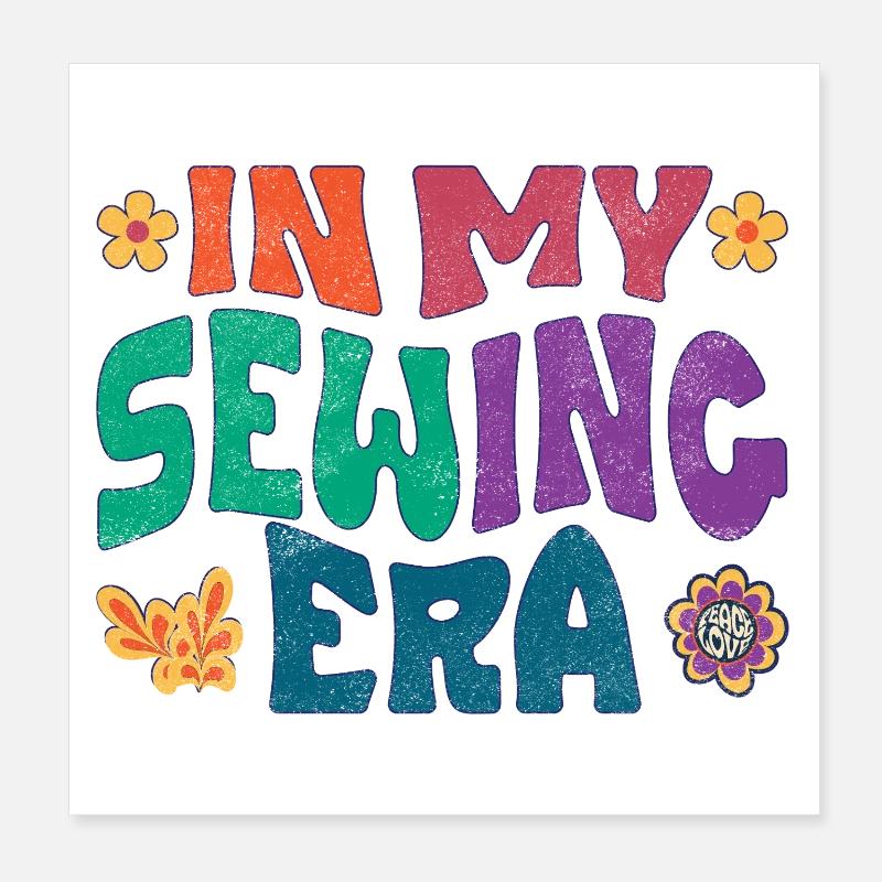 À l’époque de la couture Poster 20 x 20 cm