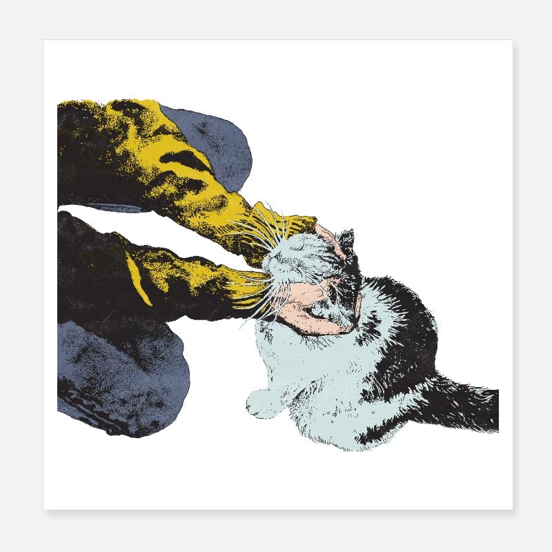 Glück Poster 20x20 cm