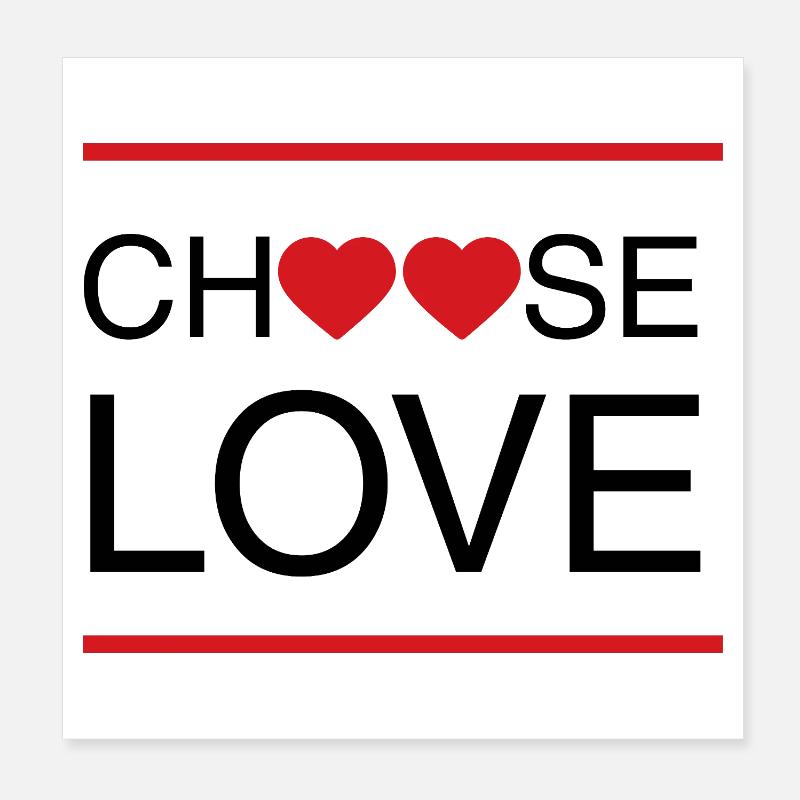 ChooseLove Poster 8" x 8" (20x20 cm)