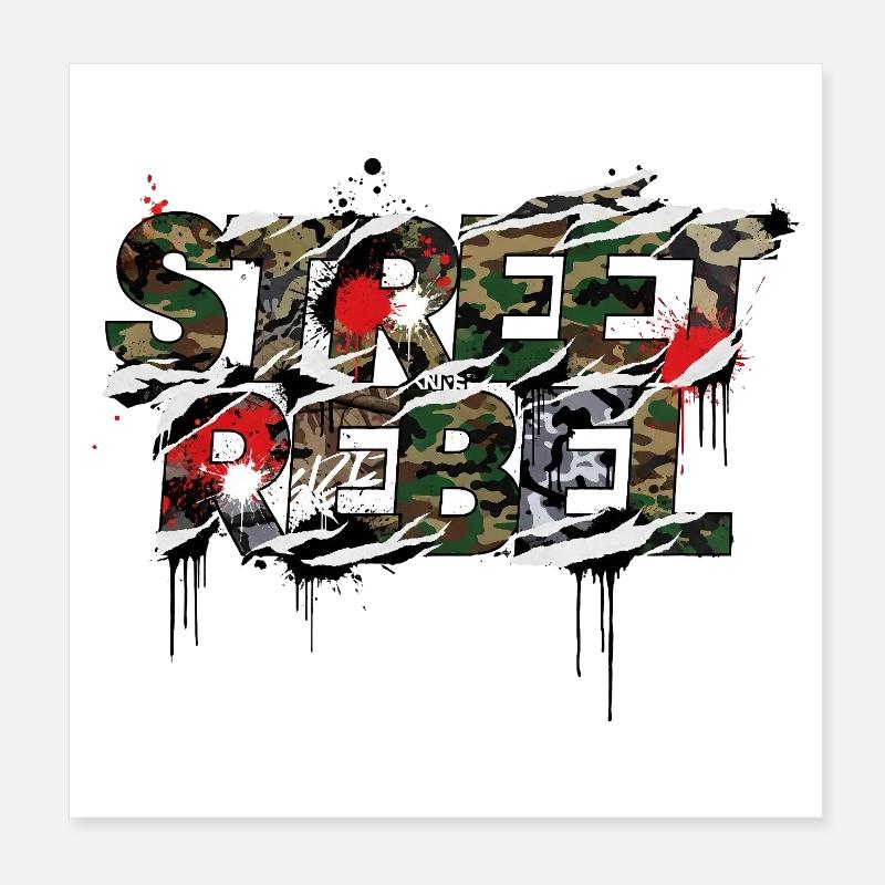 Conception de scènes de tuning Street Rebel Poster 20 x 20 cm