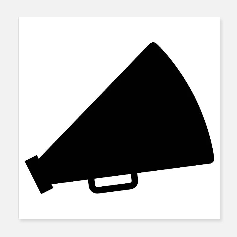 Cheerleader megaphone Poster 8" x 8" (20x20 cm)