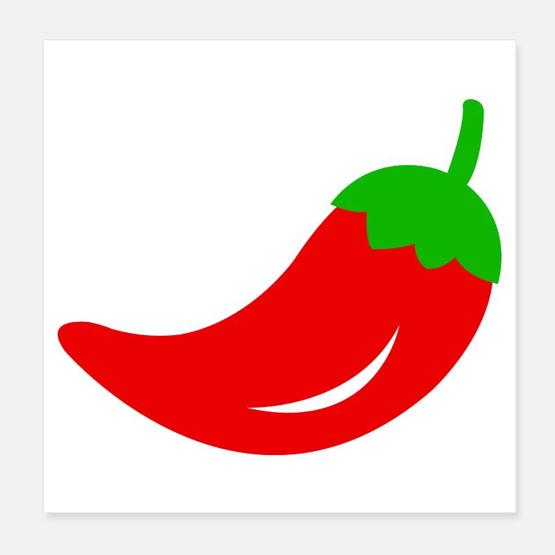 Chili pepper Poster 8" x 8" (20x20 cm)