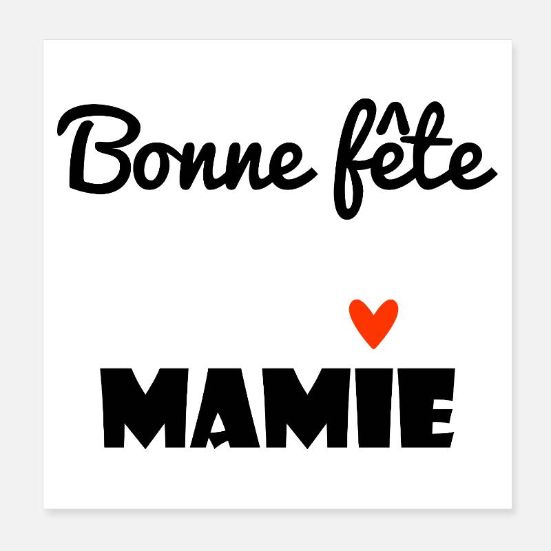 OMA. MAMA. GROSSMUTTER. MUTTERTAG. PARTEI Poster 20x20 cm