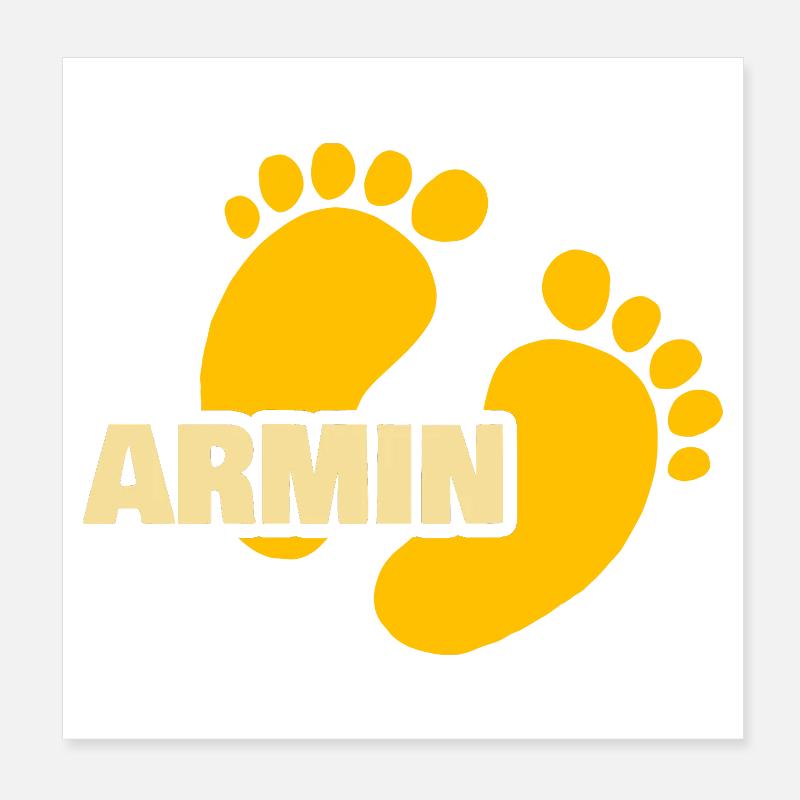 Bébé Armin Poster 20 x 20 cm