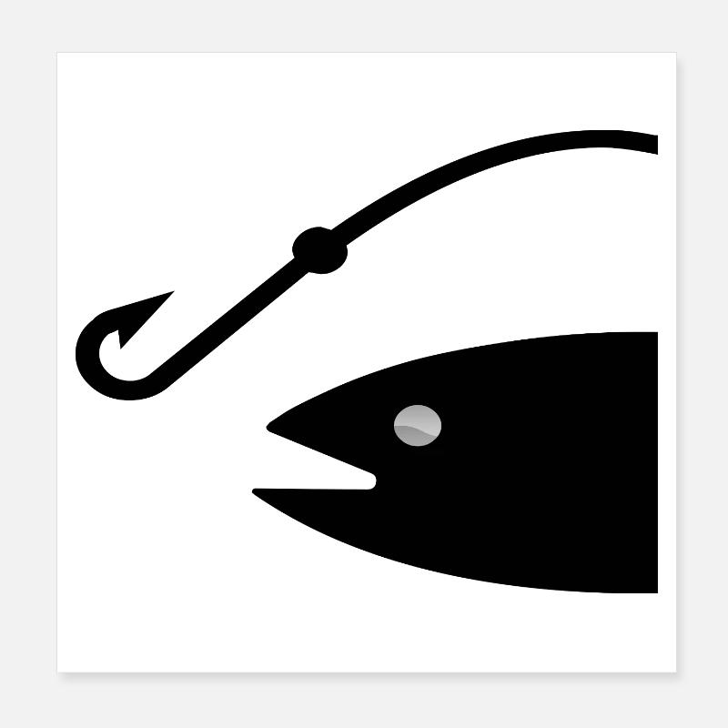 Angling Poster 8" x 8" (20x20 cm)