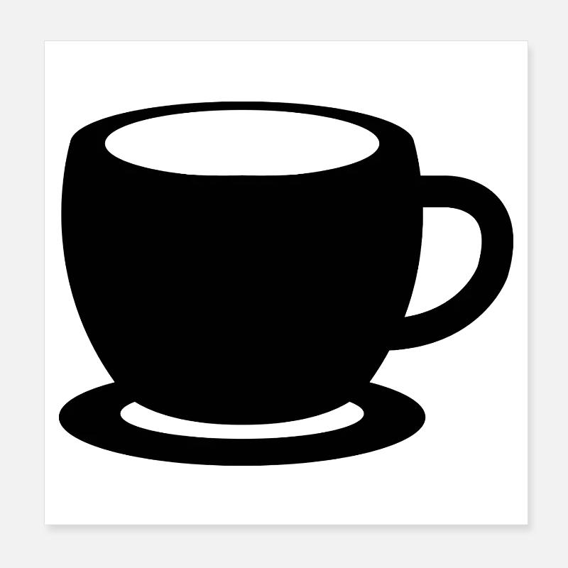 Tea Cup Poster 20x20 cm