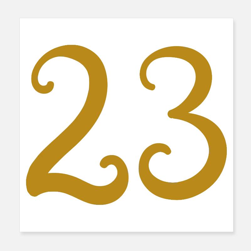 23 Poster 20 x 20 cm