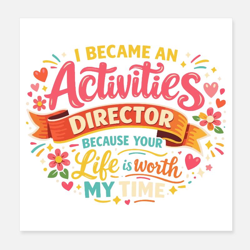 Life Animator: Ein spannender Job Poster 20x20 cm