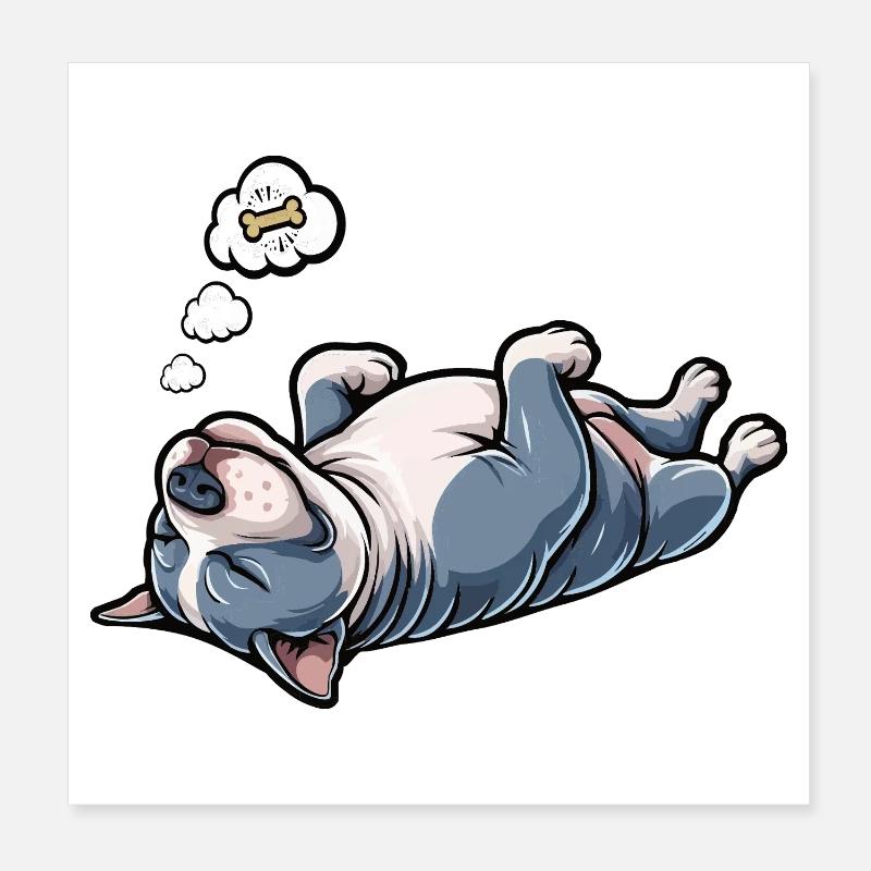 American Bully Bully Bully Bullys Propriétaire de Bully Poster 20 x 20 cm