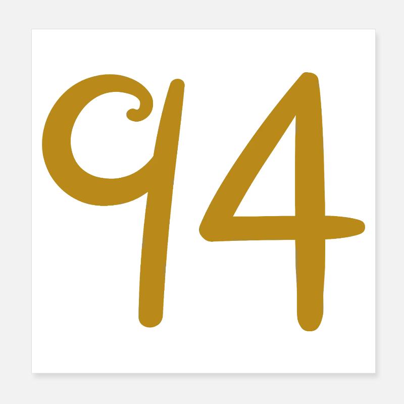 94 Poster 20x20 cm