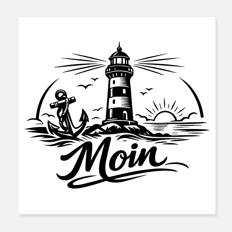 Moin Poster 20x20 cm