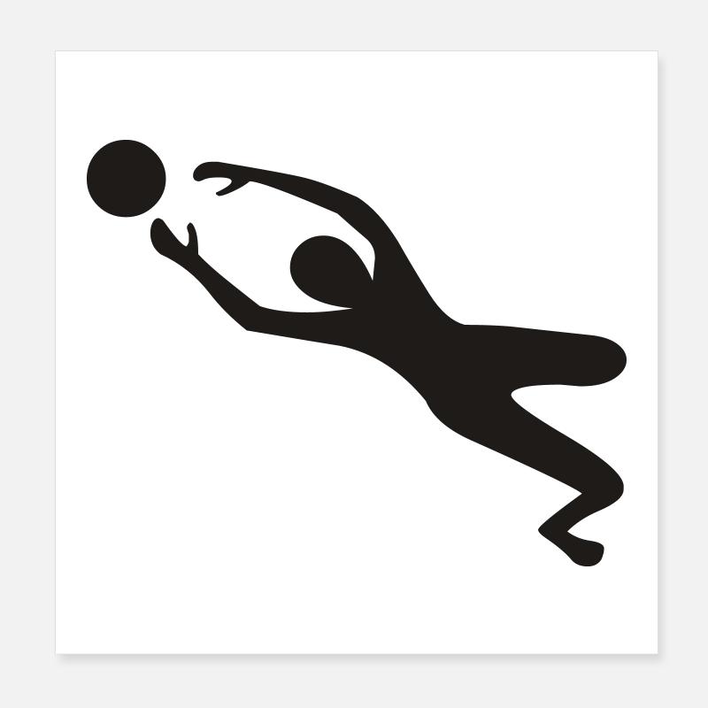 Torhüter Poster 20x20 cm