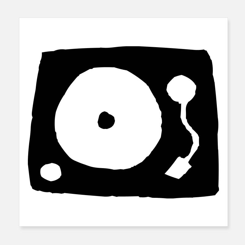 Giradischi Poster 20x20 cm