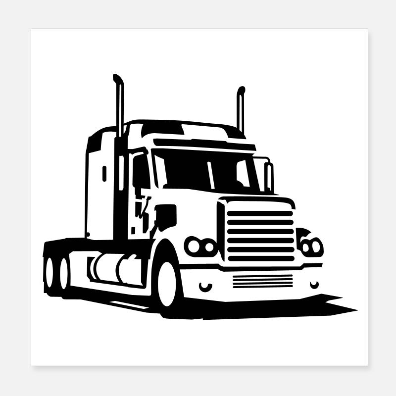 Truck Poster 20x20 cm