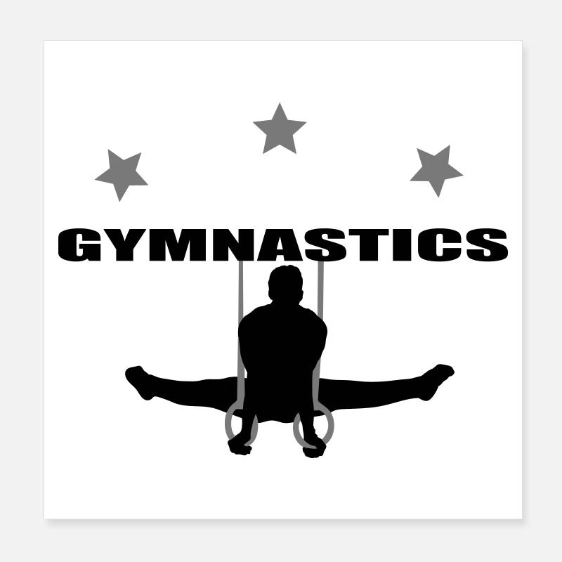 gymnastics men Poster 8" x 8" (20x20 cm)