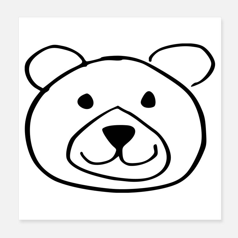 sweet bear Poster 8" x 8" (20x20 cm)