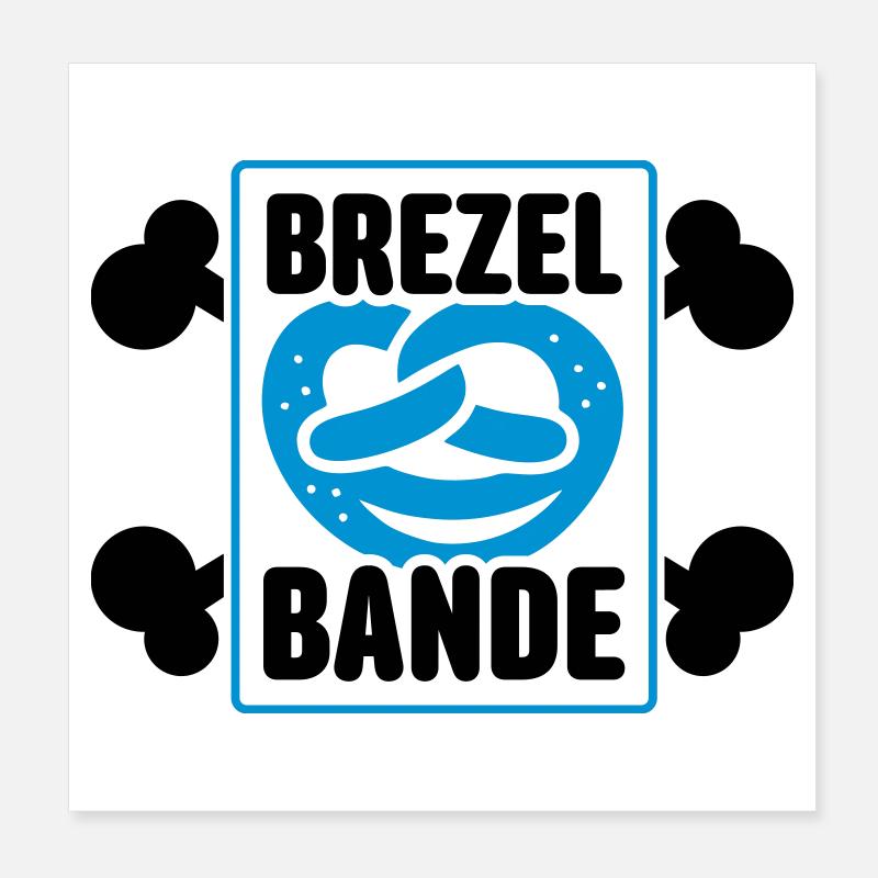 brezel bande Poster 20x20 cm